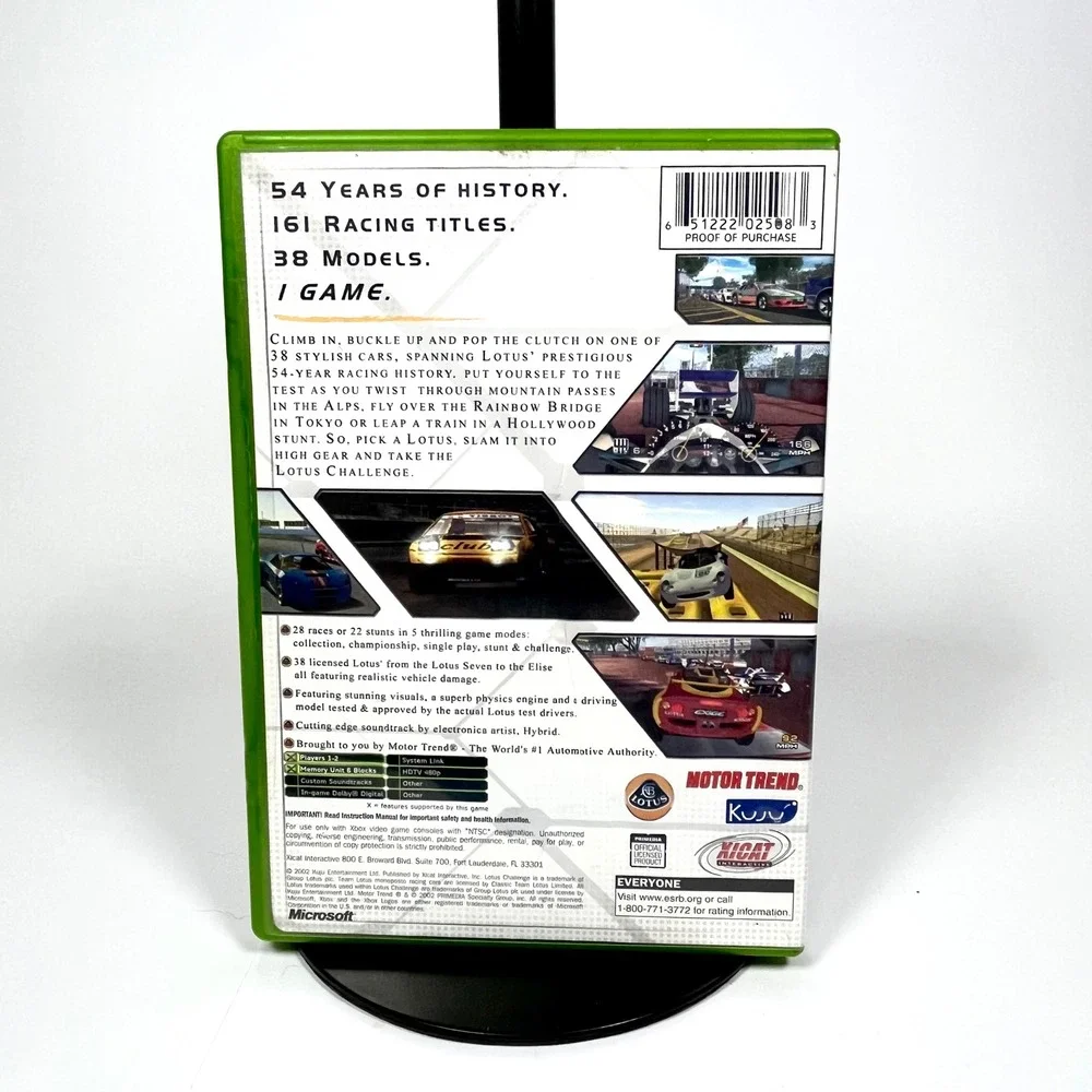 Motor Trend Presents Lotus Challenge Original Xbox OG Game CIB Complete Tested